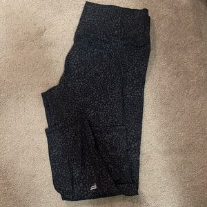 Fabletics Black Patterned Leggings